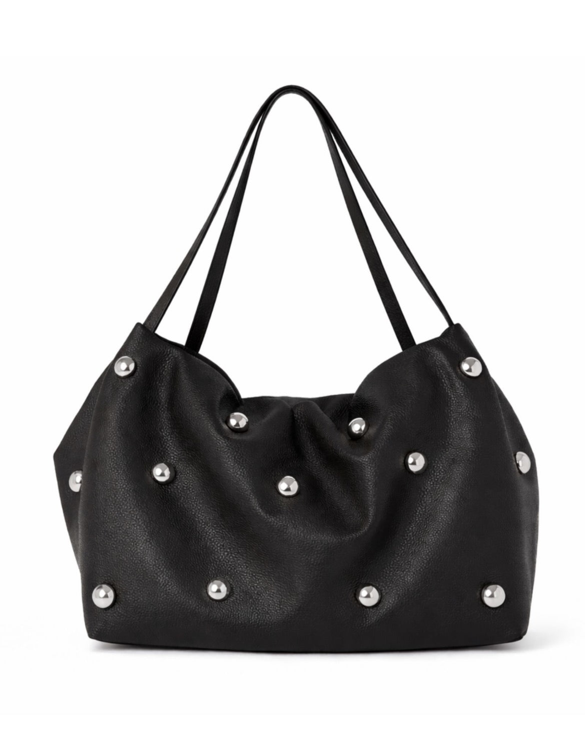 Borsa shopper con borchie