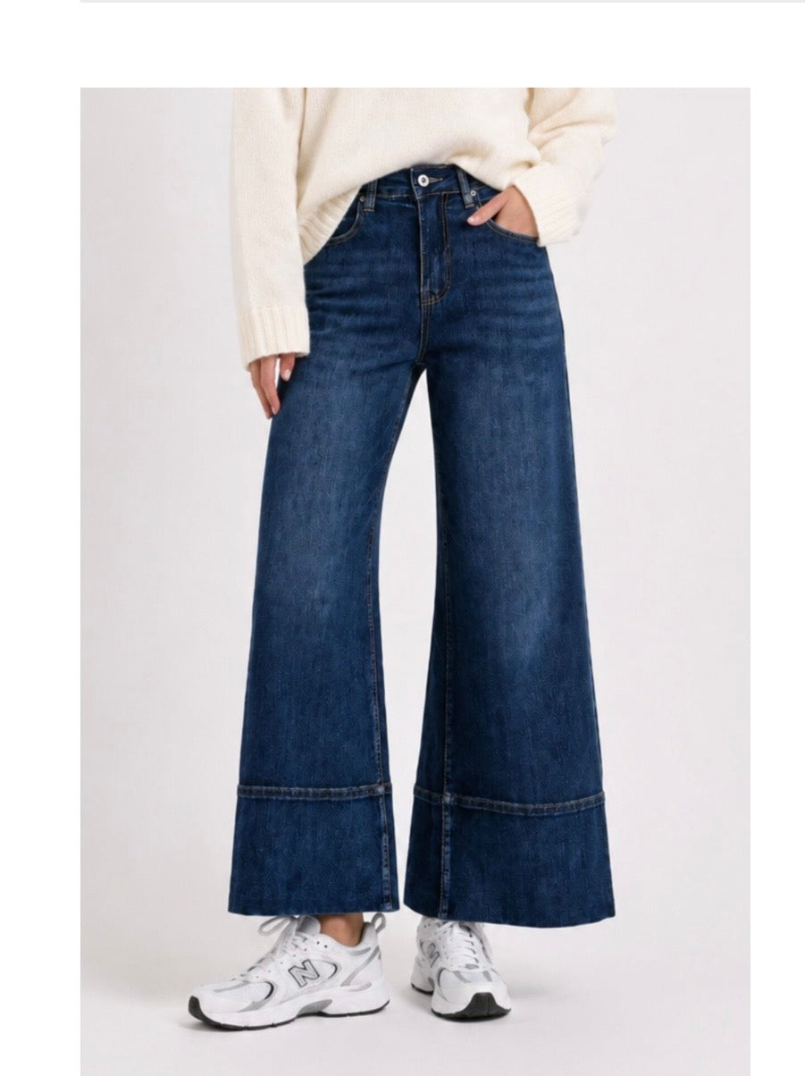 Jeans a campana a vita alta