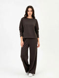 completo morbido con pantalone palazzo